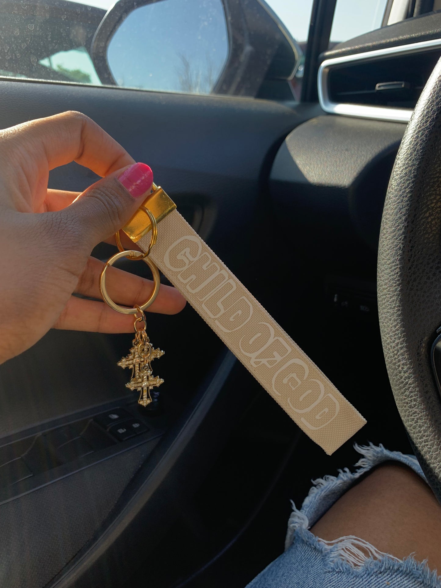 Cross Keychain Charm, Bag Charm, Christian Accessories