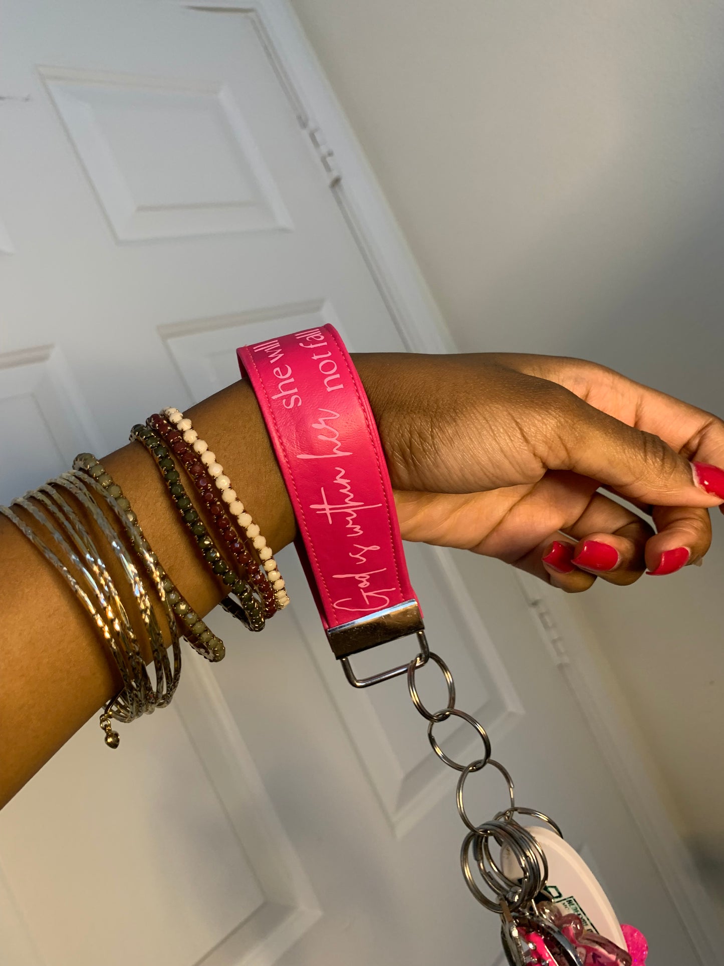 Christian Inspirational Key Chain Wristlet