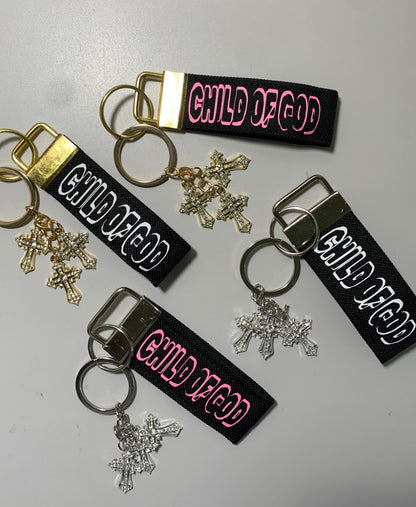 Mini Child Of God Keychain,Christian Faith Streetwear Style