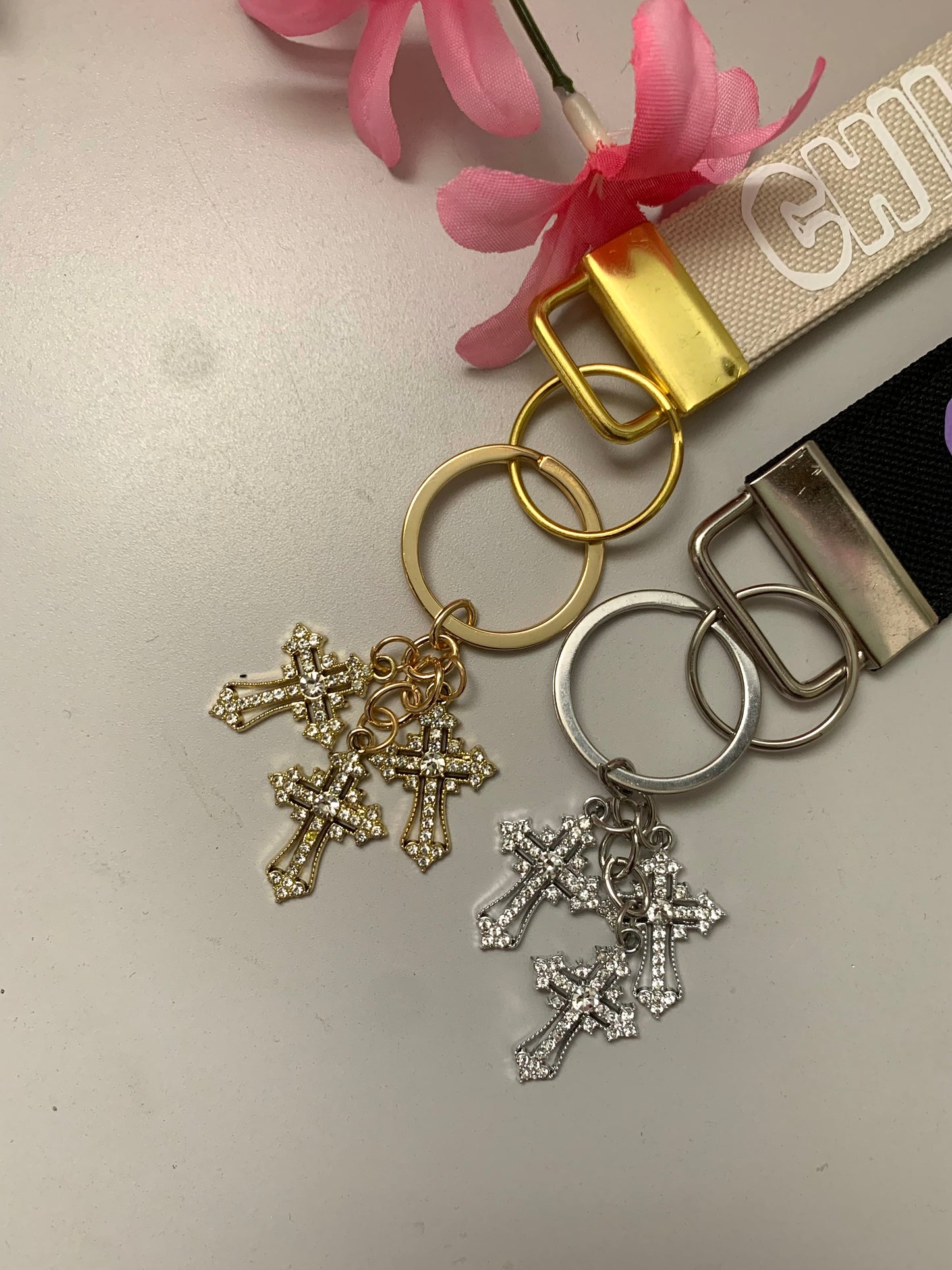 Cross Keychain Charm, Bag Charm, Christian Accessories