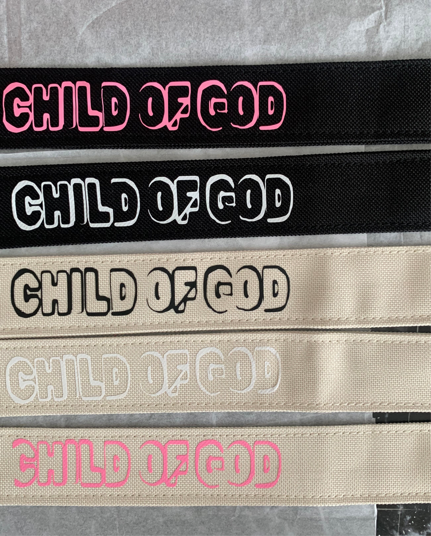 Child Of God Canvas Keychain Wristlet, Christian Faith Streetwear Style