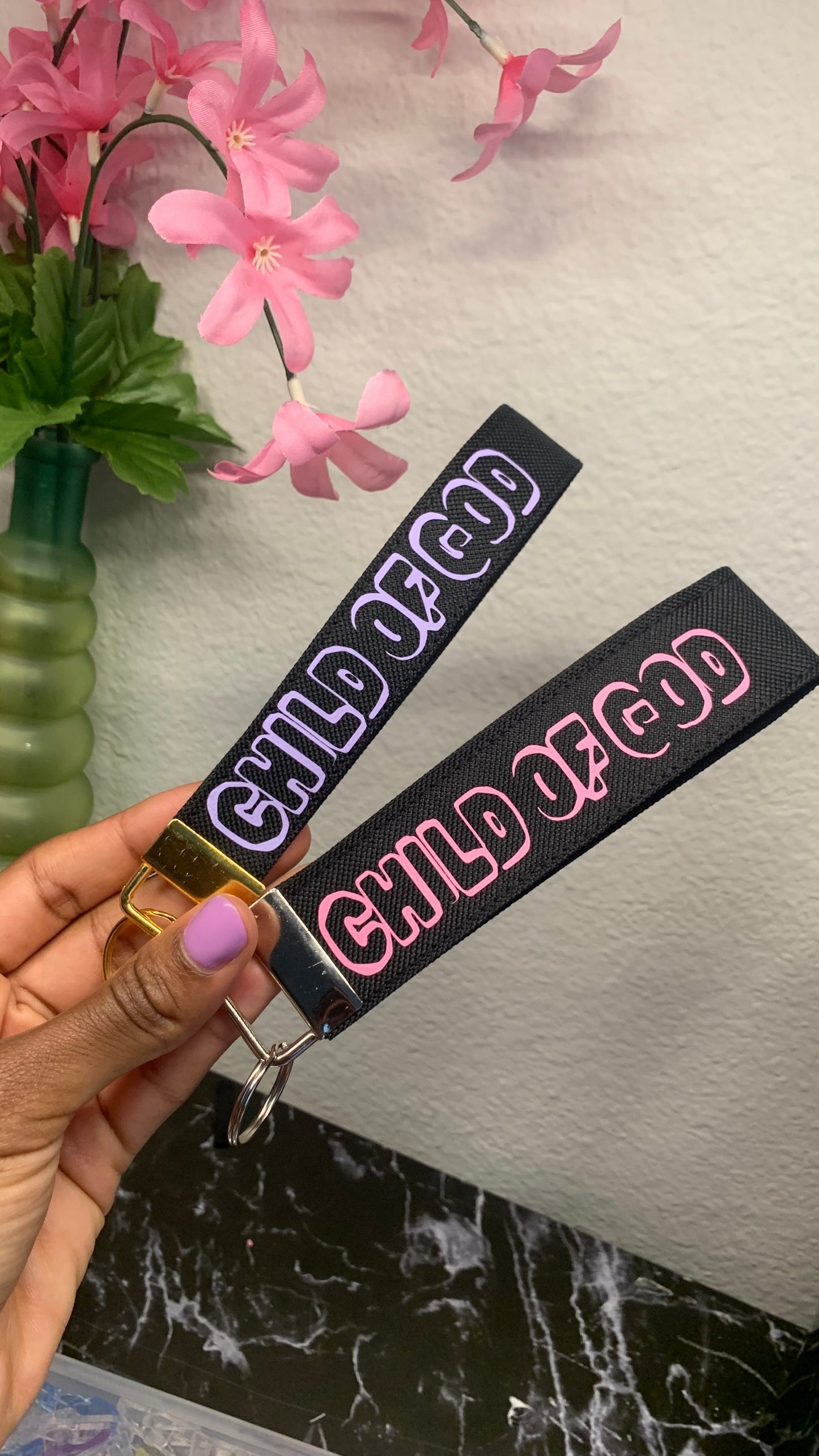 Child Of God Canvas Keychain Wristlet, Christian Faith Streetwear Style