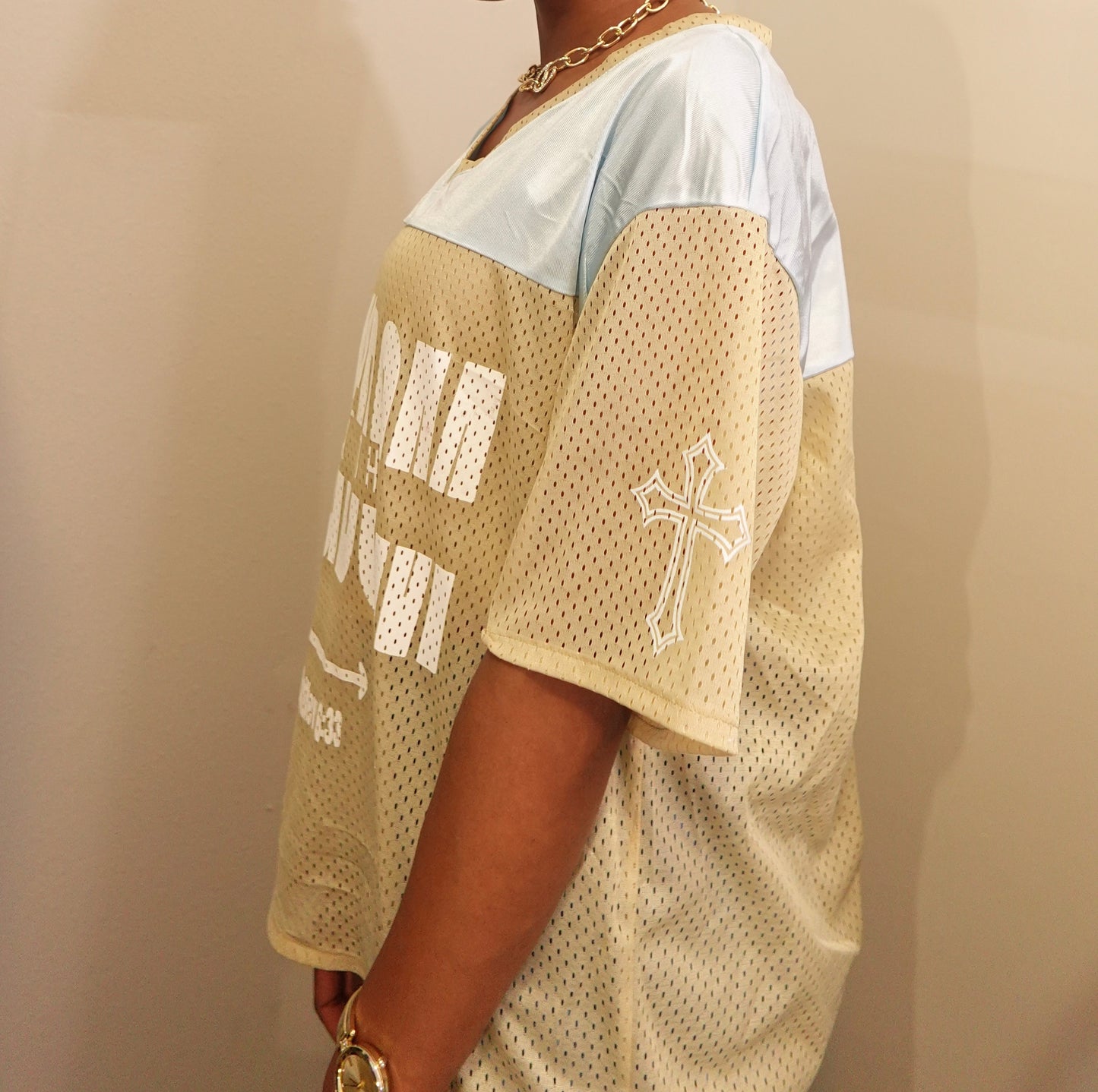 633 Jersey, Mesh Graphic Seek the Kingdom Top