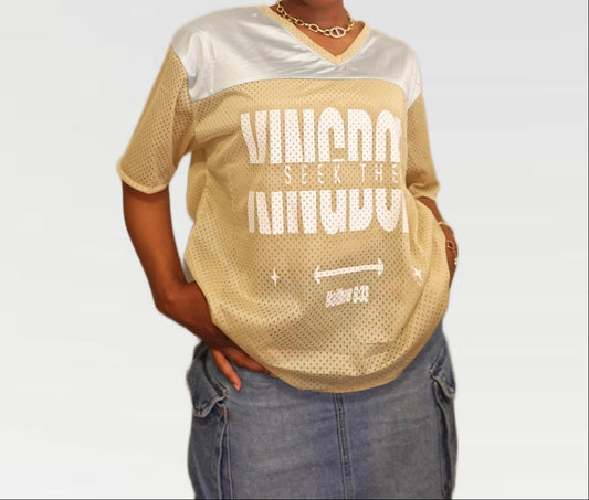 633 Jersey, Mesh Graphic Seek the Kingdom Top